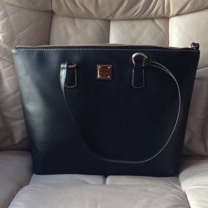 Dooney and Bourke black new leather tote
